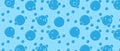 Soap bubbles pattern background. Sea Ã¢â¬â¹Ã¢â¬â¹abstract backdrop. Flat wallpaper illustration. Vector Royalty Free Stock Photo